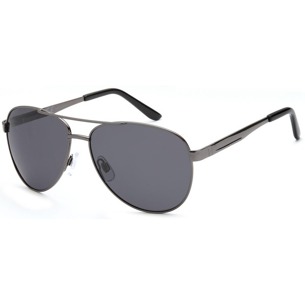 styleBREAKER Polarised Flying Sunglasses, Pilot Glasses with Spring Hinge, Case
