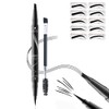 Waterproof Dual-Ended Brow Pencil with 4-Prong Comb & Microblade Tip