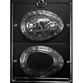 Grandmama's Goodies E070 Large Name Egg Chocolate Candy Soap Mold with Exclusive Molding Instructions