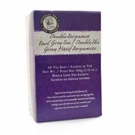 CJay Imperial Earl Grey Tea | Whole Leaf tea bags | 40 tea bags | Eco-conscious packaging | Non GMO, Gluten Free | Premium black tea from India | Resealable Pouch