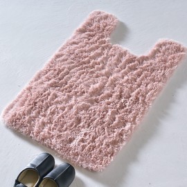 RUGS-FACTORY Toilet Mat, Washable, Stylish, Etoile 23.6 x 35.4 inches (60 x 90 cm), Pink B