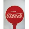 Coca-Cola Doorstop Round Sign Cast Iron Red Drink Coca-Cola Logo