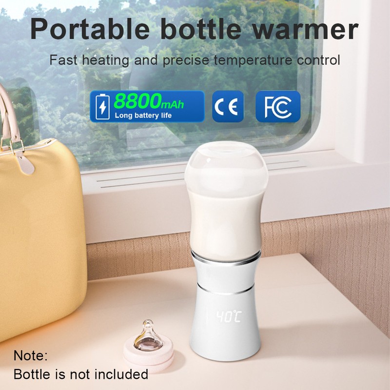 Rechargeable Bottle Warmer Portable Milk Warmer for Baby Milk Heater