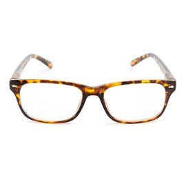Incredible Bargains The Williamsburg BIFOCAL Unisex Retro Square Reading Glasses + 2.25 Yellow Tortoise