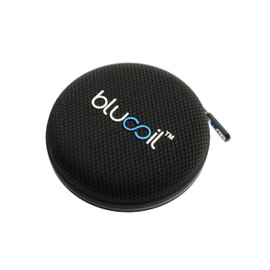 Blucoil 3.25" Portable Hard Case for Earphones, Earbuds, in-Ear Monitors - Made with Shockproof EVA, Water-Resistant Polyester