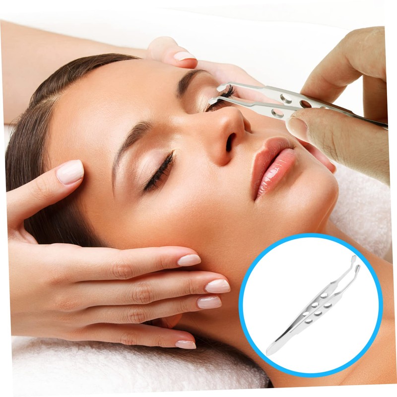 CLISPEED Stainless Steel Meibomian Gland Expressor Forceps Precision Tweezers for