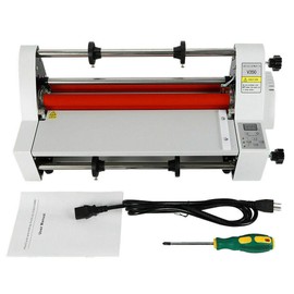LYNICESHOP Thermal Laminator Machine, 13" Laminator Machine for A3/A4, 4 Roller System for Professional Finish Prevents Misfed Items, Hot Cold Film Laminating Document Paper Photo Laminator (C-51)