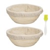 UUYYEO 3 Pcs Reusable Fabric Bowl Covers Bread Proofing Cloth