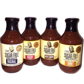 G Hughes Sugar Free BBQ Variety Pack Original, Honey, Maple Brown and Hickory