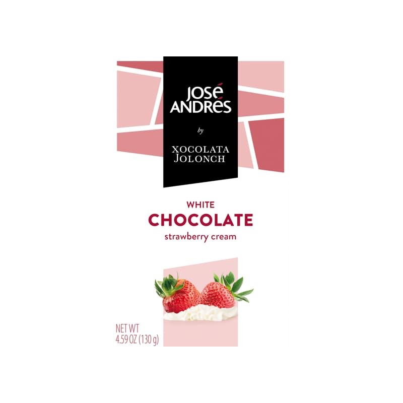 José Andrés White Chocolate Strawberry And Cream 4.59 oz