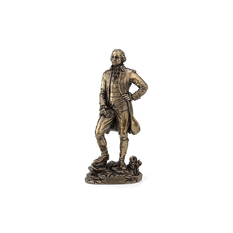 US 11 Inch George Washington Cold Cast Decorative Figurine, Bronze