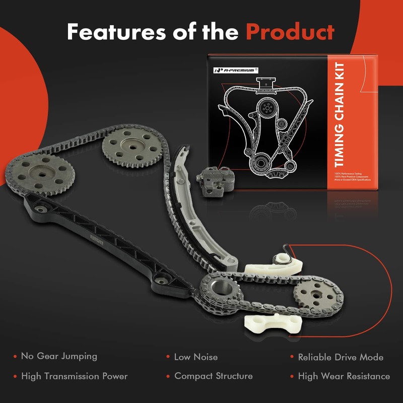A-Premium 11PCS Engine Timing Chain Kit W/Sprocket & Tensioner &