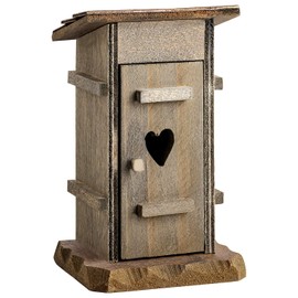 MaMeMi Wooden Toilet House [Approx. 12 cm High, 7 cm Wide and Deep. Handmade] Nativity Scene Accessories/Accessories for Nativity Scenes