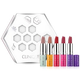 Clinique Kisses 5-Pc Dramatically Different Lip Colour Lipstick Gift Set, NIB