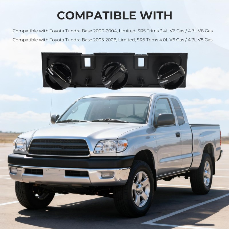 A/C Heater Climate Control Switch Compatible with Toyota Tundra 2000