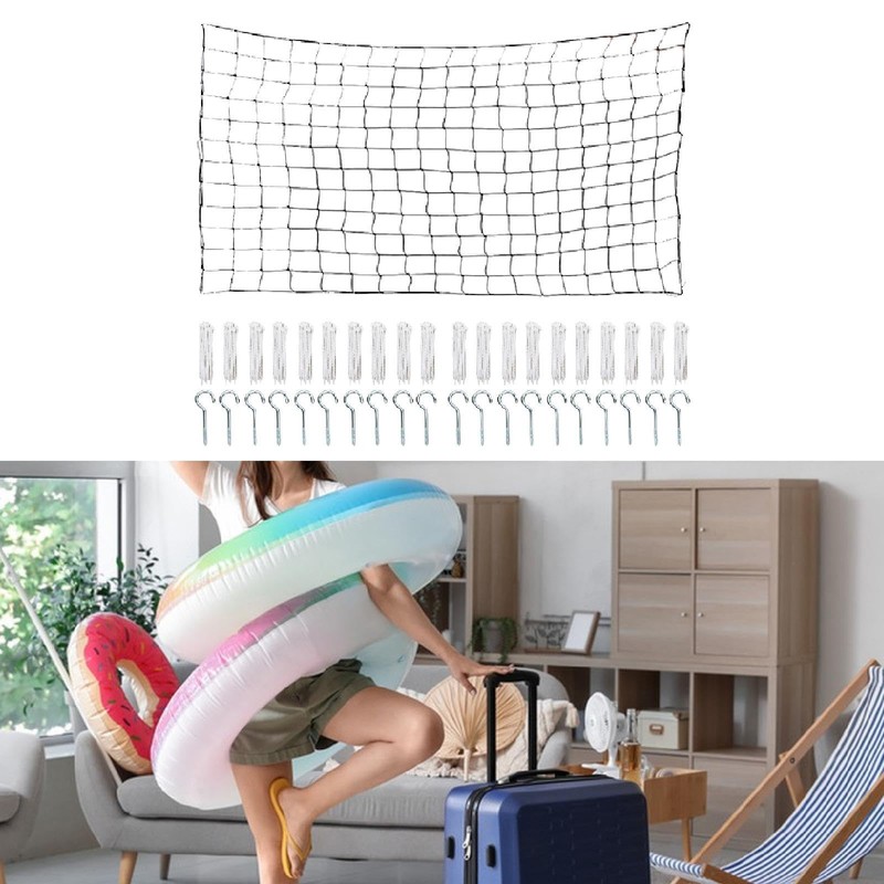 Dickly Pool Toy Float Storage Net Pool Hanging Organizer Mesh