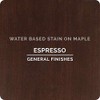 General Finishes Water Based Wood Stain, 1 Pint, Espresso