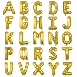 Palloncino Lettere L Oro XXL Grandi 100 cm Mylar Alfabeto Ballon Per Anniversario Festa Compleanno,Baby Shower,Matrimonio Decorazione (Oro L)