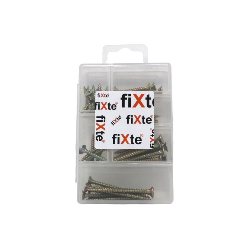 40 x fiXte Phillips Head Countersunk Screws Chipboard Wood Zinc