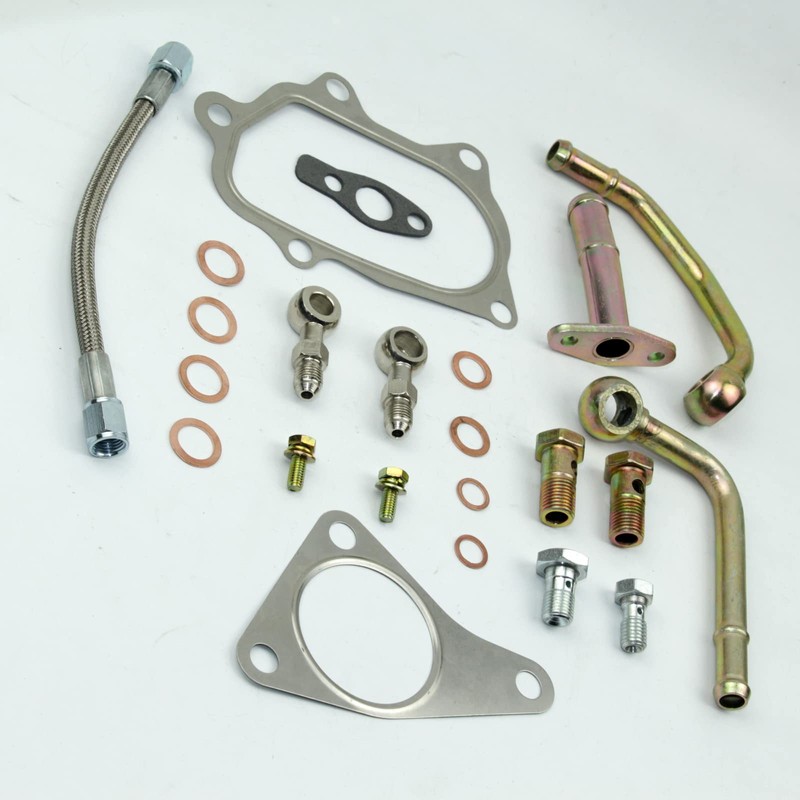 1Kit Turbo Oil Water Pipe Line Bolt Gasket Kit FOR