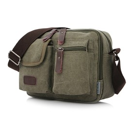 Collsants Small Vintage Canvas Crossbody Purse Travel Shoulder Bags Messenger Satchel Bag