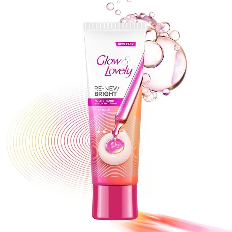 Glow & Lovely Re-New Bright Advanced Multi Vitamin Serum Cream,