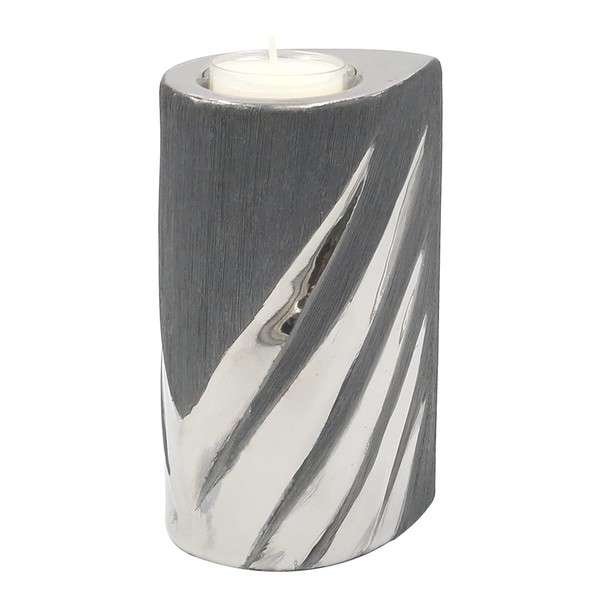 Dekohelden24 213310 Modern Decorative Designer Ceramic Tea Light Holder in
