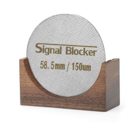 58.5mm Espresso Puck Screen With Stand: Reusable Filter Fit 58mm Espresso Portafilter Filter Basket - Professional Barista Coffee Filter | 1.7mm Thickness, 150μm,316 Stainless Steel