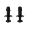 eMagTech 2pcs Black Plastic Trim Panel Shelf Fastener Car Rear