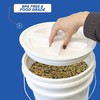 5 Gallon Bucket with Gamma Seal Screw on Airtight Lid,