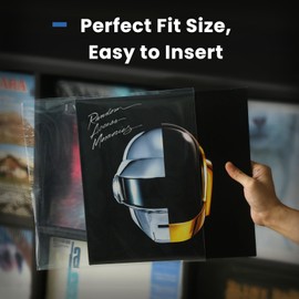 12" Record Sleeves Vinyl Outer Sleeves - Vinyl Sleeves for Record | Crystal Clear Vinyl Record Sleeves Outer | 3 Mil Thick LP Album Covers 50 Pcs