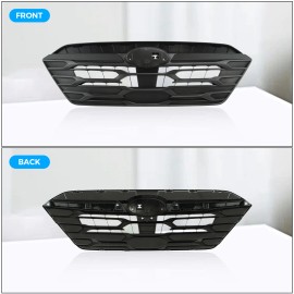 joyjoycart_autos For 2023 2024 Subaru Outback With Camera Hole Black Plastic Front Upper Grille