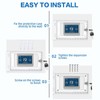 Dpofirs Universal Large Thermostat Lock Box for Wall, Clear Plastic