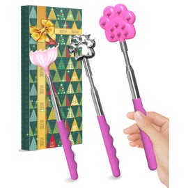Back Scratcher Metal Extendable Metal Scratchers - Back Massage Gifts for Adults Christmas Stocking Stuffers Gifts for Men Women Cool Items Tools Ideas Gadgets Wife Kids Elderly White Elephant