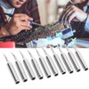 10Pcs Solder Iron Tip Brass Internal Heating Lead Free Soldering