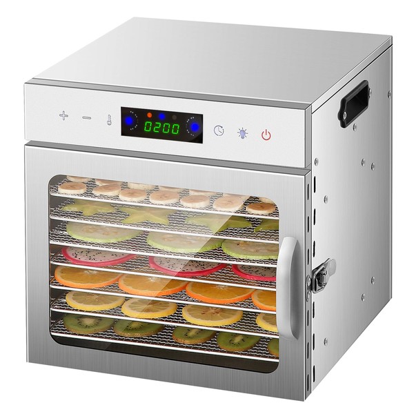Suteck Food Dehydrator, 8 Stainless Steel Trays Dehydrators for Food
