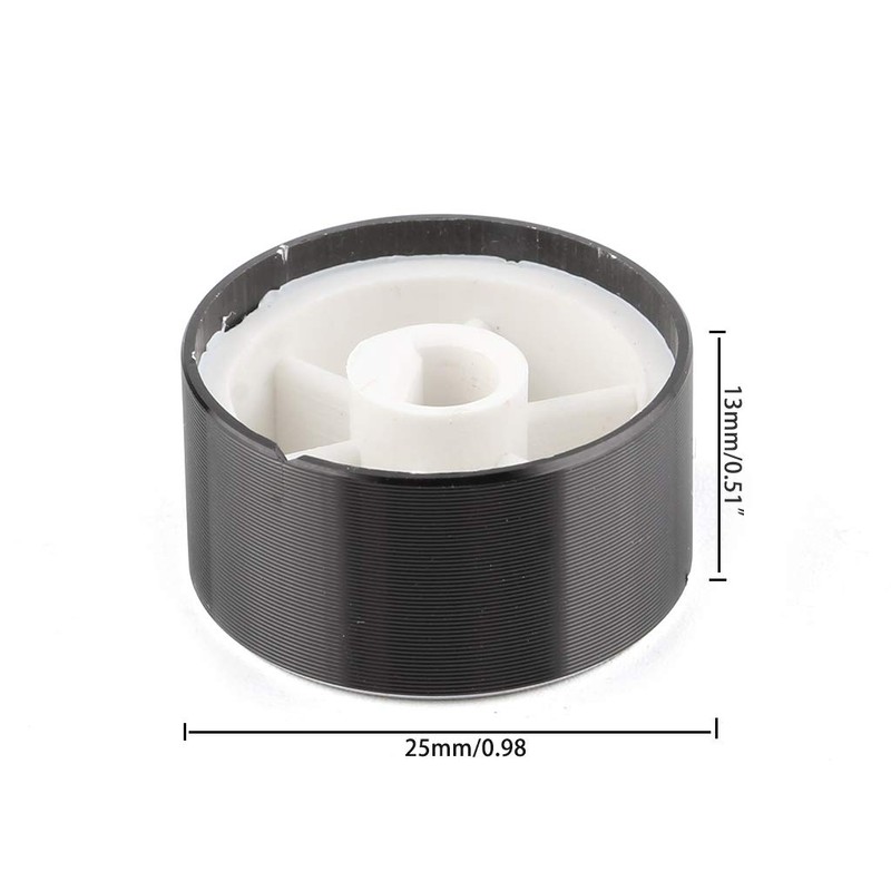 fivekim 2 x 25x13mm D Axis Rotary Potentiometer Knob Encoder