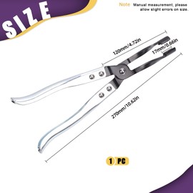 Swpeet 1Pcs Valve Seal Pliers Heavy Duty 270mm Length Valve Stem Seal Removal Remover Tool, Professional Seal Removal Tool with Metal Handle for Car Automobile