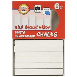 KOH-I-NOOR Blackboard Chalk - White (Pack of 6)