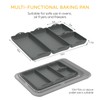 MigeMa Silicone pan dividers,Non Stick Silicone Tray Baking Set, Durable