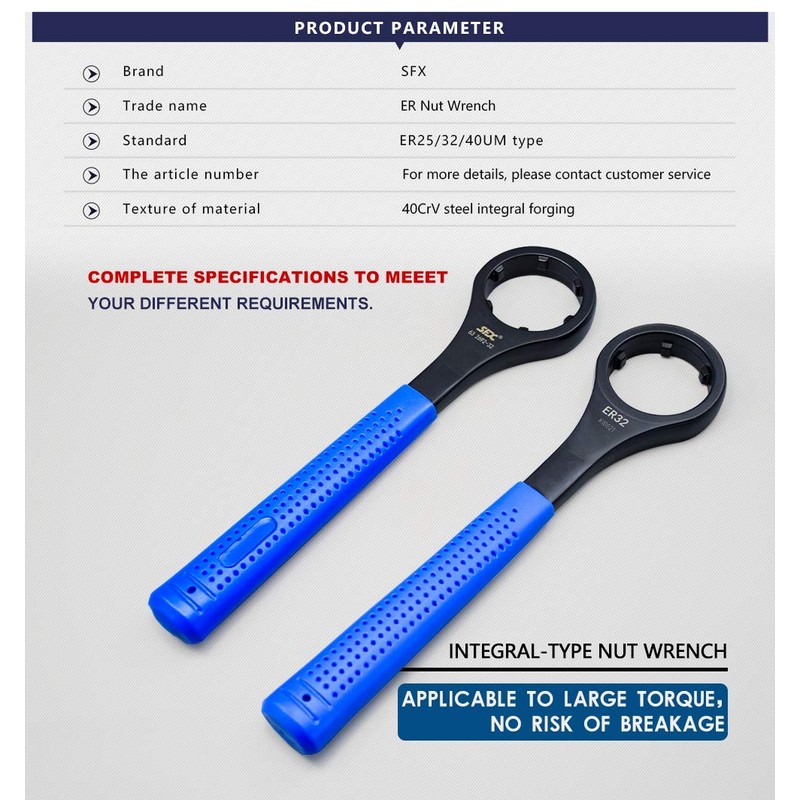 LYXC ER32UM Nut Wrench ER-32 Spanner for Collet Chuck Lathe