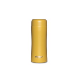 Retulp Simply Modern Tumbler, Thermos Tea Cup, Oker Yellow, Stainless Steel, 300 ml