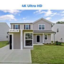 Hiseeu 【4K Ultra HD】 8MP PoE Camera, IP Camera, Turrect Dome Camera w/Human Vehicle Detection, 2 Way Audio, Free Remote Access, Color Night Vision, IP 67 Waterproof, Work 4K 8MP PoE NVR