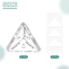 sourcing map 8 Set Acrylic Corner Bracket, 3-Hole Triangle Corner
