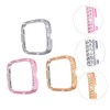 LABRIMP 3pcs Watch Protective Cover 2 Watch Shell Diamond Studded