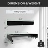 Zetez Wall Mounted Laundry Drying Rack, Retractable & Foldable, 31.5"
