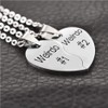 MJartoria BFF Necklace for 2-Valentines Heart Matching Necklace Best Friends
