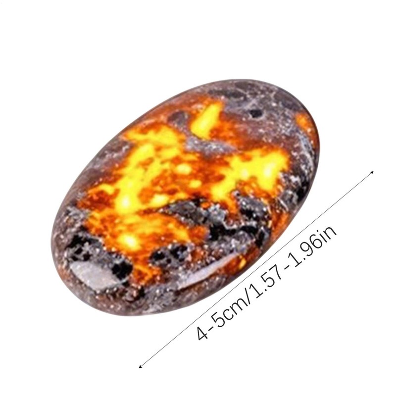 Raw Stones,Flame Yoga Stone - Hand Sensory Toy, Desktop Ornament