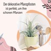 TULMERO Matte Flower Pot, Plastic Planter, Decorative Pot for Large