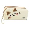 Estuche Para Lápices Con Forma De Gato En Blanco Y